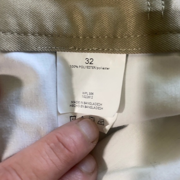 Haggar Tan Flat Front Shorts Versatile Cotton Blend - Picture 4 of 9